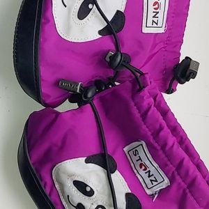 Stonz booties purple panda medium